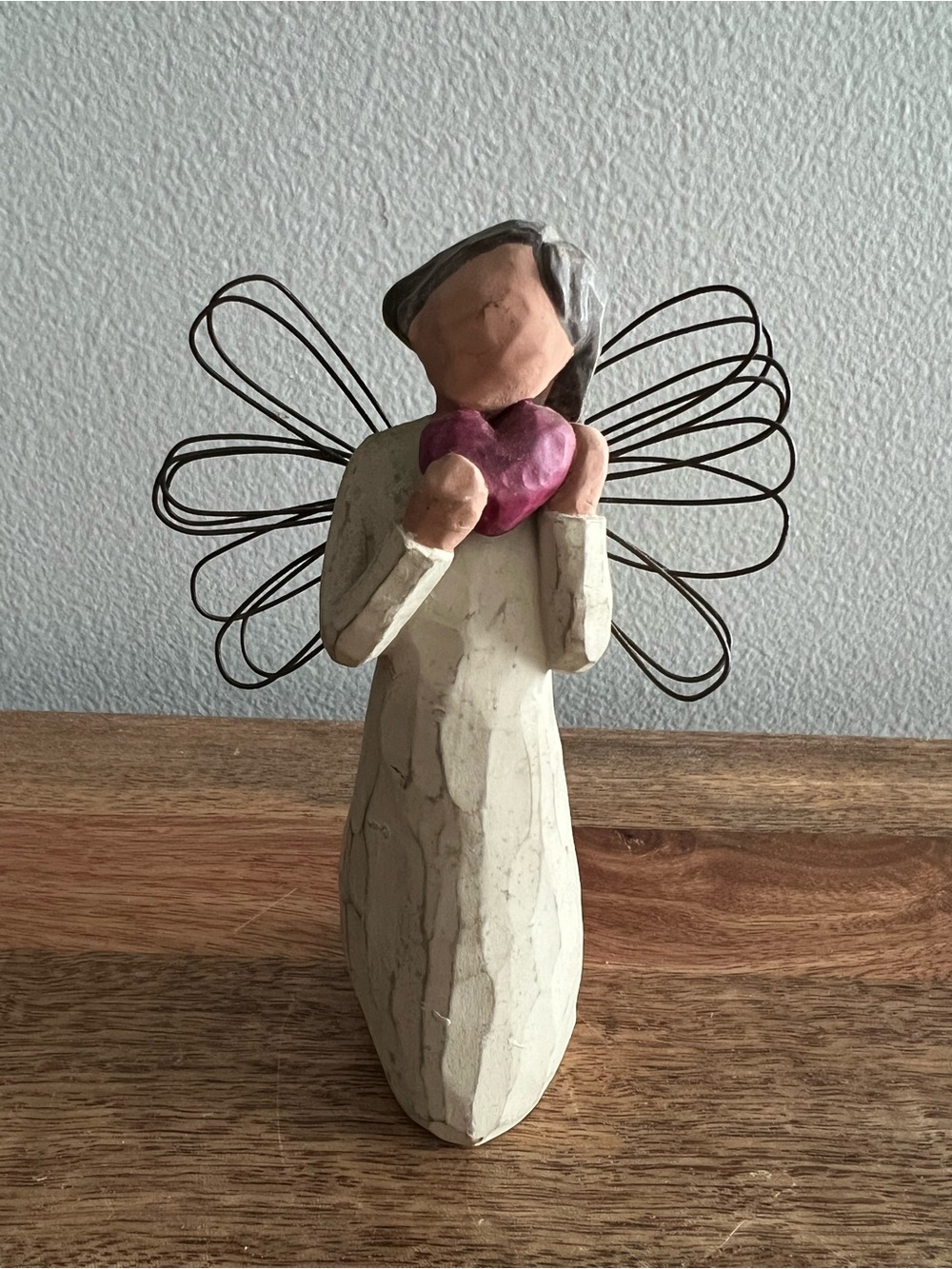WILLOW TREE Angel of the Heart Short Dark Hair Girl